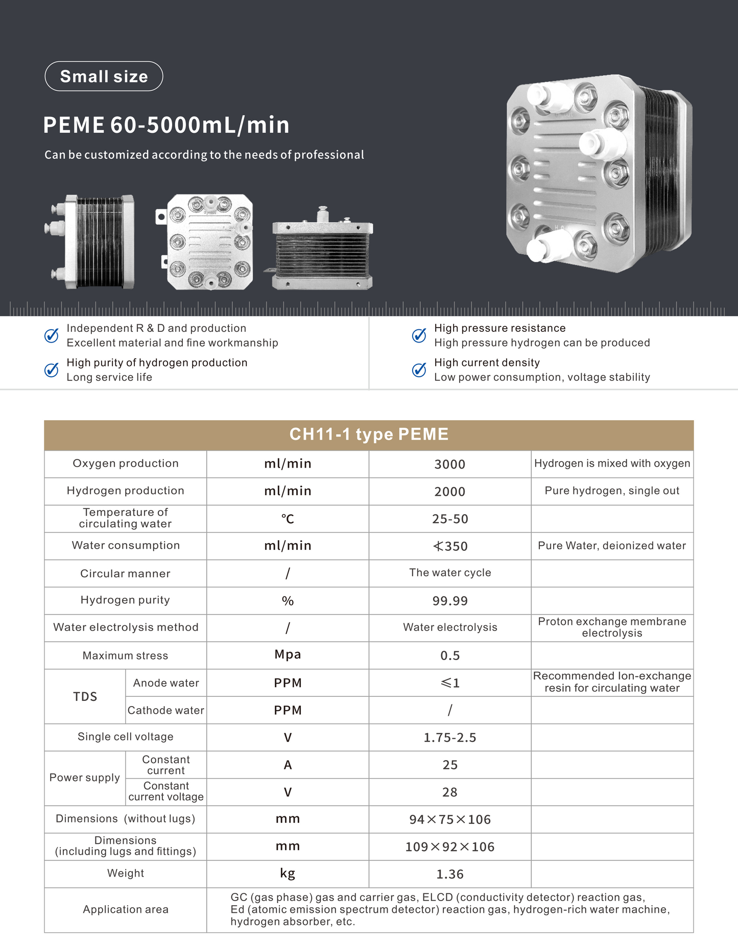 PEM Hydrogen Electrolyzer (SMALL SCALE)