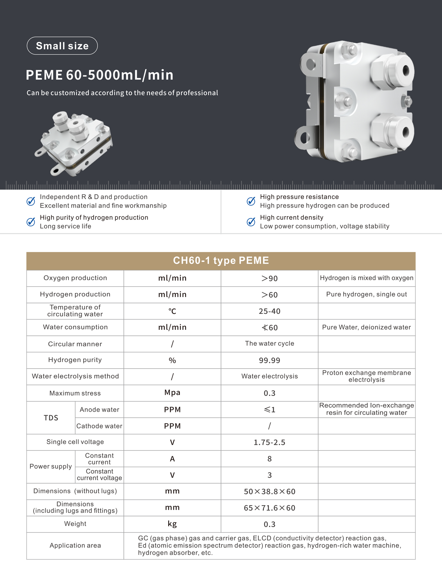 PEM Hydrogen Electrolyzer (SMALL SCALE)