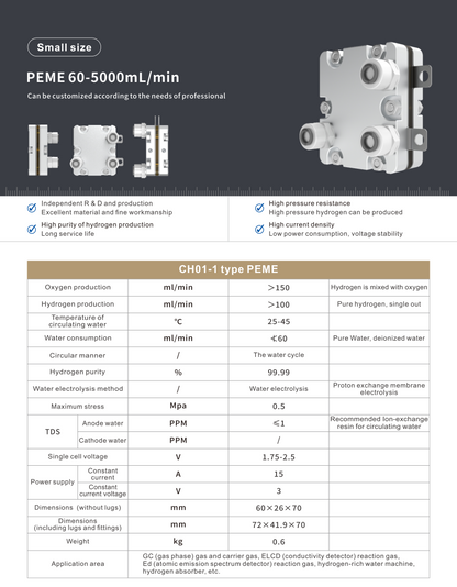 PEM Hydrogen Electrolyzer (SMALL SCALE)